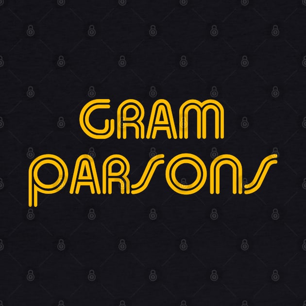 Gram Parsons // Outlaw Country Cosmic Type Tribute by darklordpug